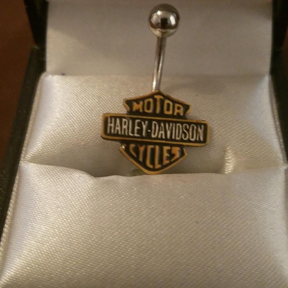 Harley Davidson belly ring